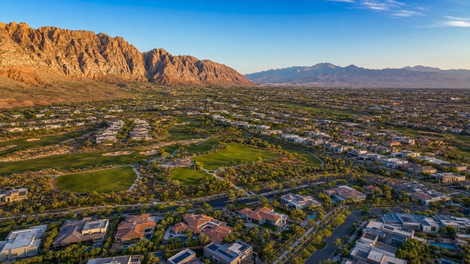 Summerlin Las Vegas master-planned community aerial view desert mountain setting 2026